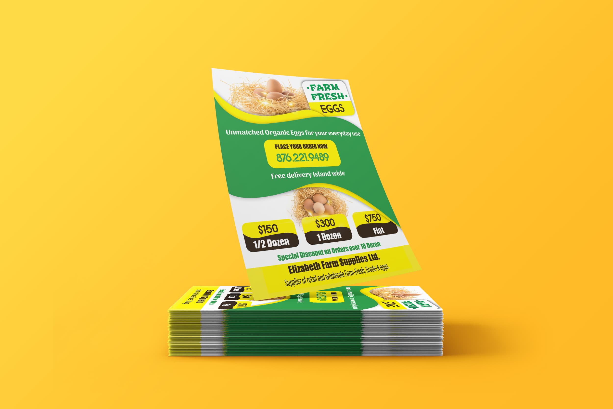 Farm Fresh Eggs Promotional Flyer